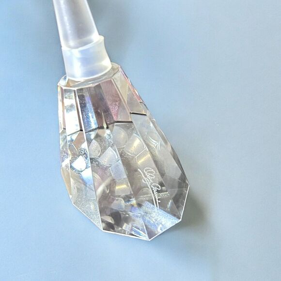 Vintage Estate Designer Oleg Cassini Crystal Bottle Stopper Faceted Cut Collect - Picture 6 of 14